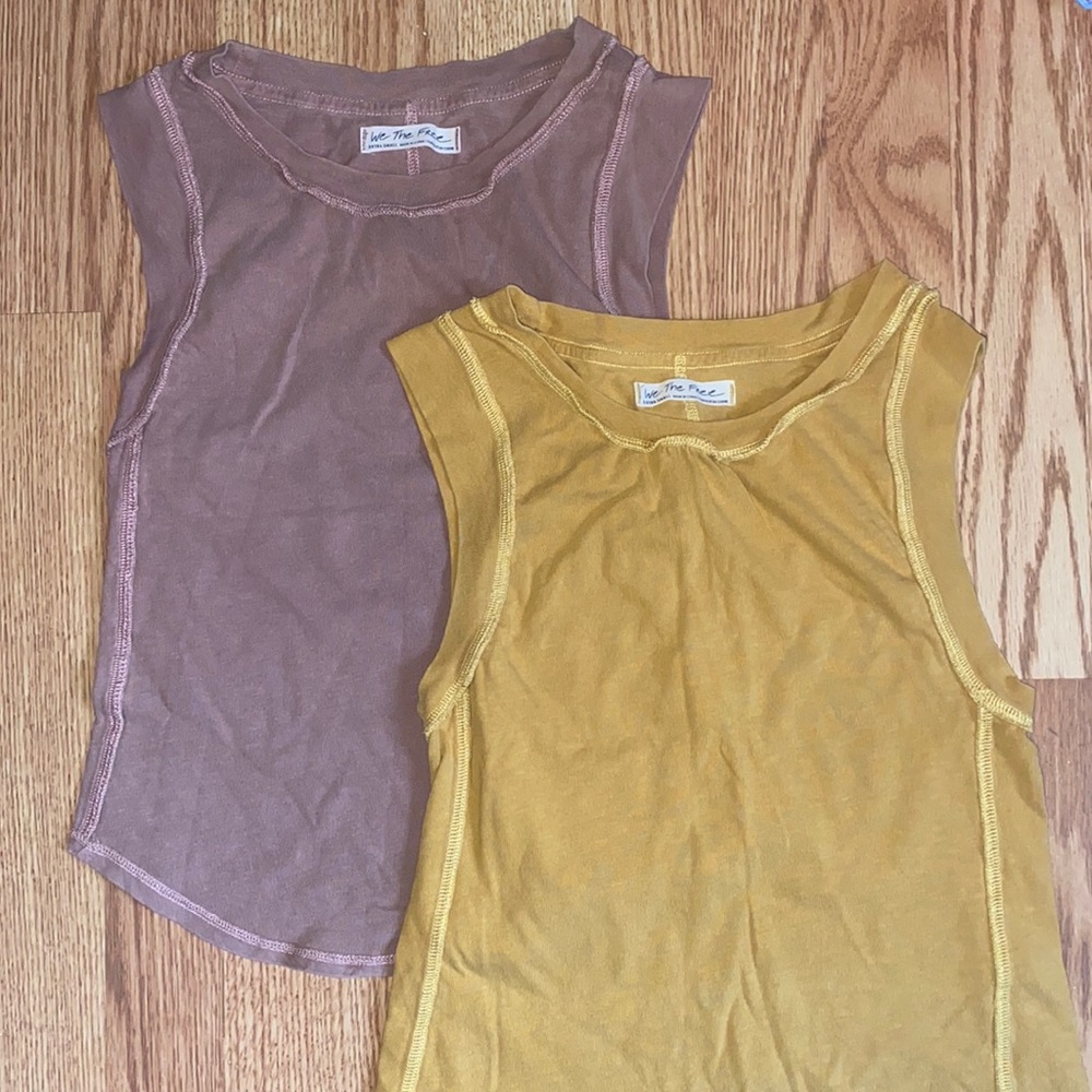 Set of 2 Free People comfort tanks